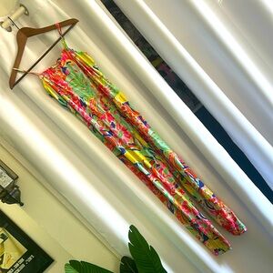 EUC Romper in fab bright pattern 12-14 size.